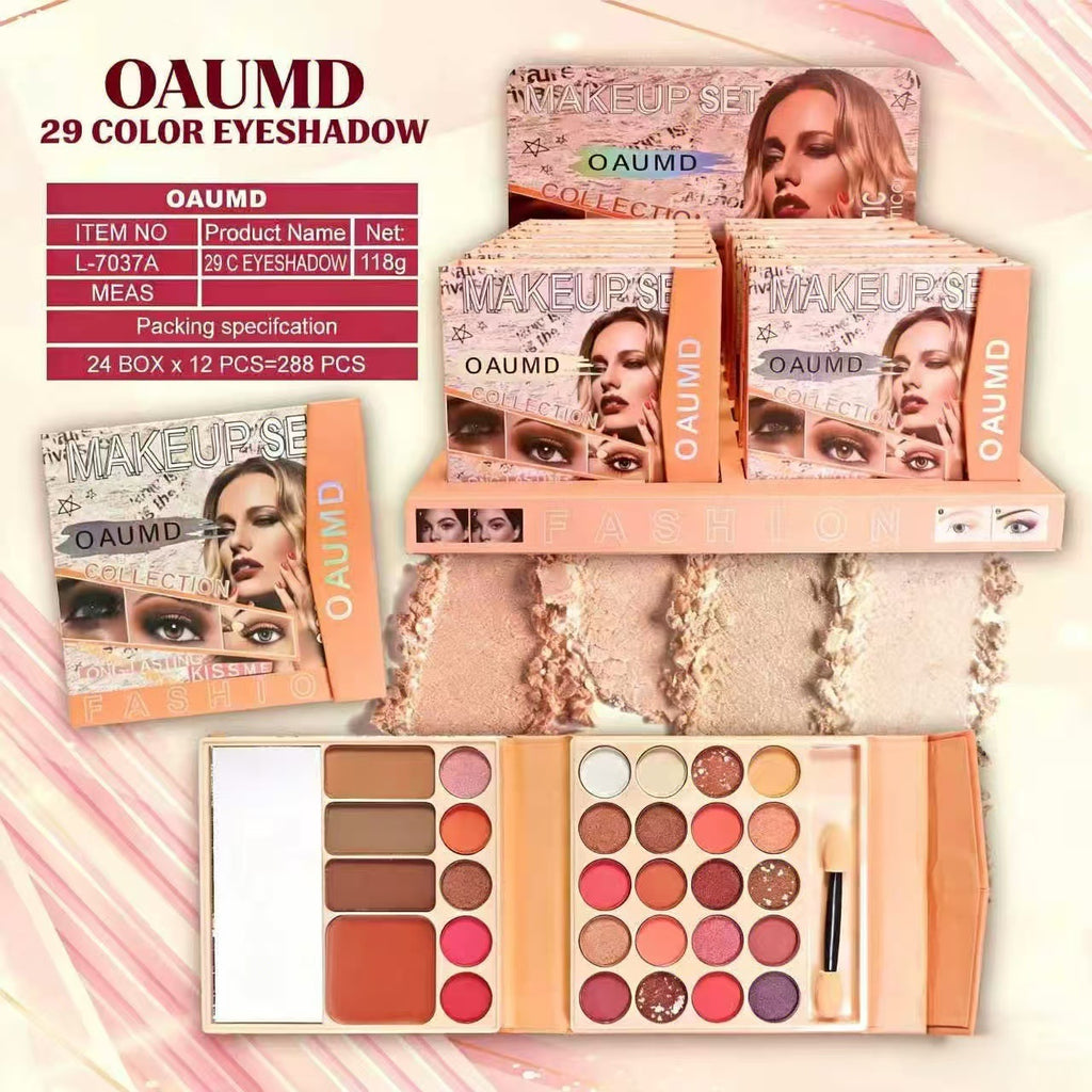 Tout-en-un Maquillage Palette Matte et Shimmer Eyeshadow Rouge à lèvres et Blush