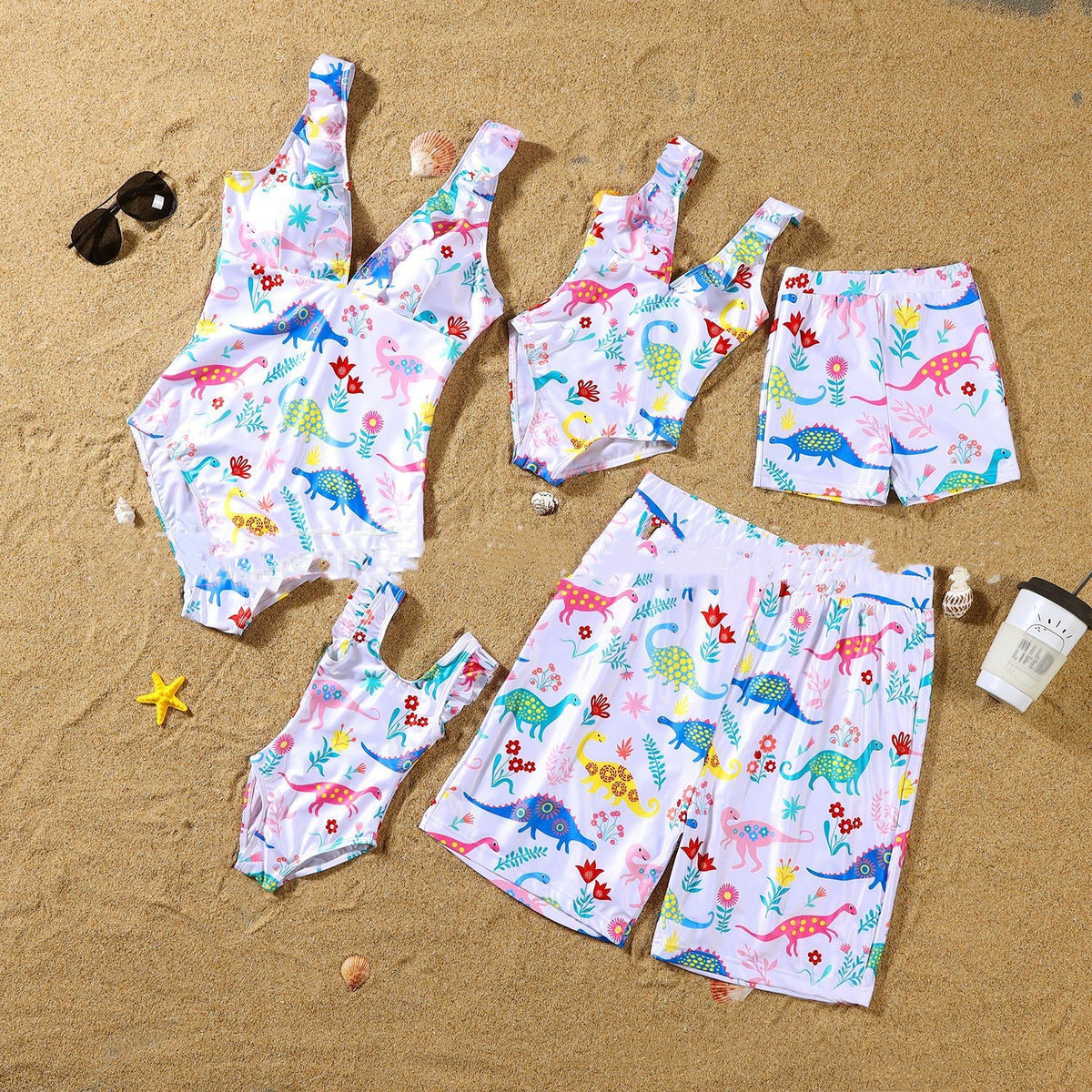 Maillot de bain mère-enfant Quick Dry Beach Pantalon Maillot de bain mi-enfant
