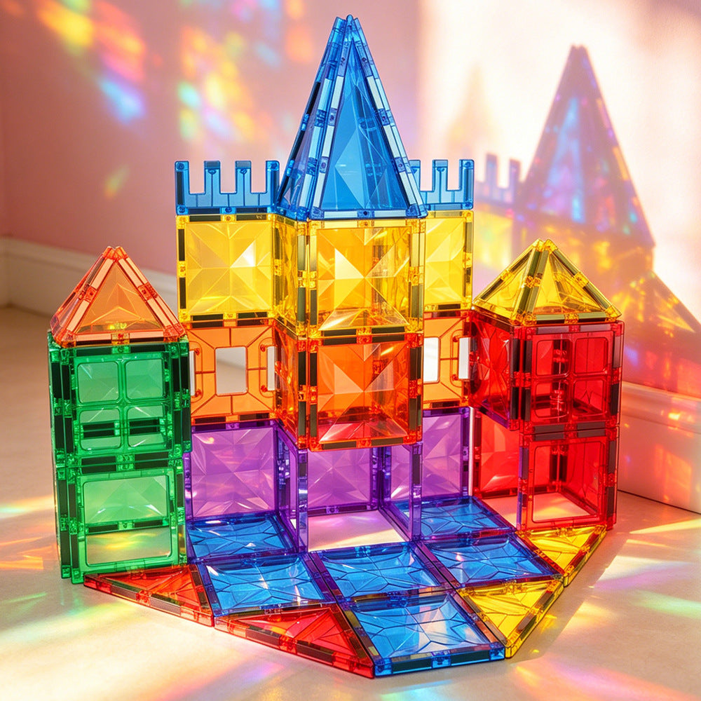 Jouet d'assemblage de blocs magnétiques pour enfants