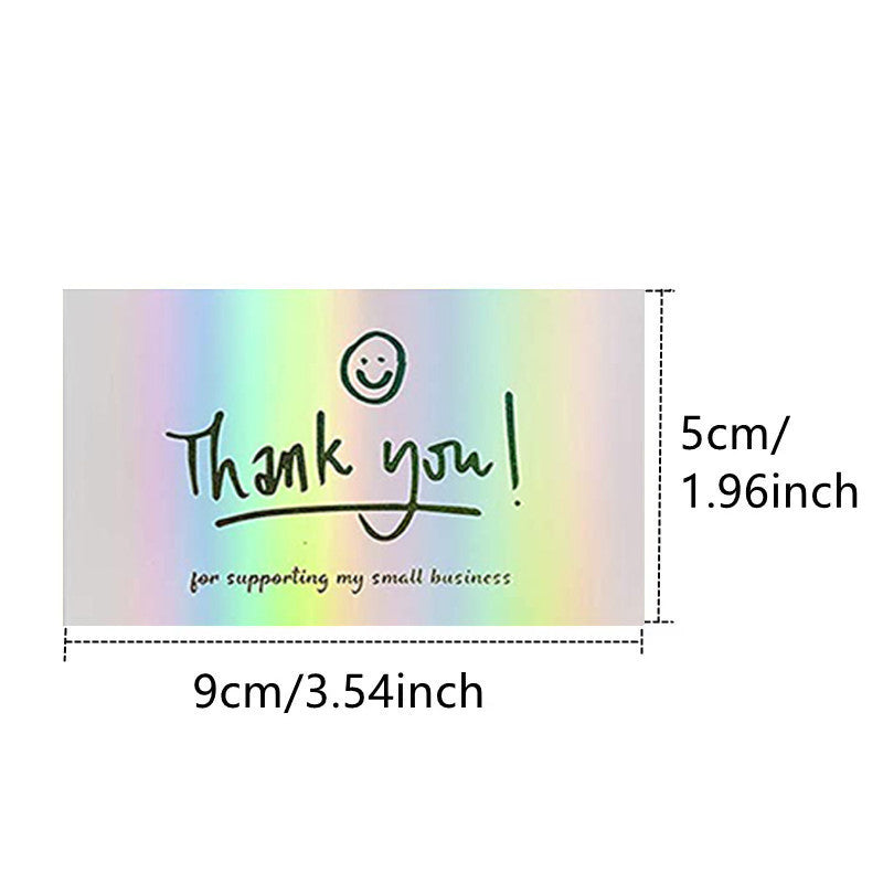 50 Feuillespack Laser carte cadeau holographique cadeau de salutation