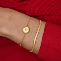 Bracelet de lettre personnalisé de style minimaliste européen et américain