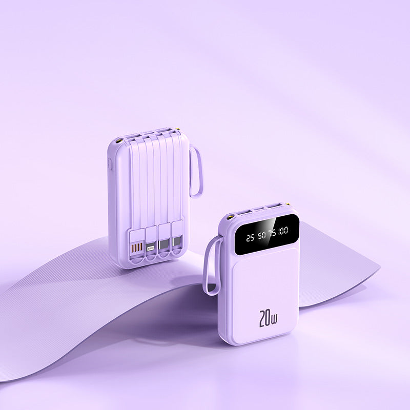 Avec Cable Power Bank Grande Capacité Mini