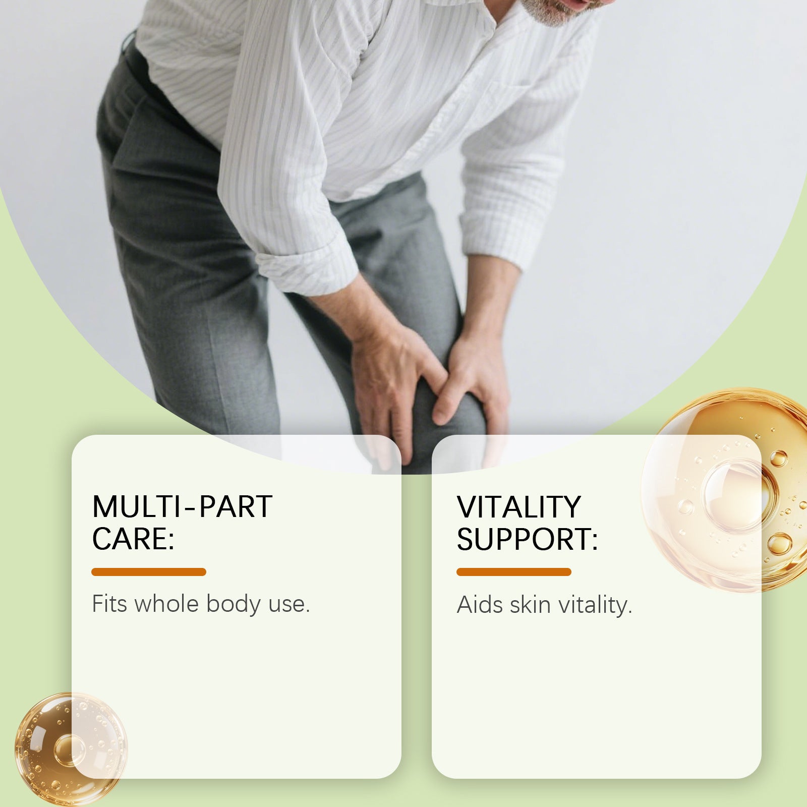 Crème pour le confort du corps pour un soin quotidien doux des articulations des jambes Et Knees