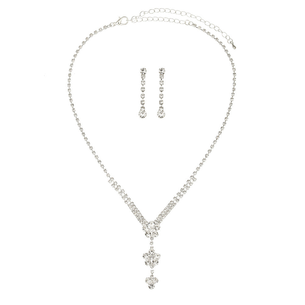 Ensemble de bijoux Y-Drop CZ 3Pcs pour femmes