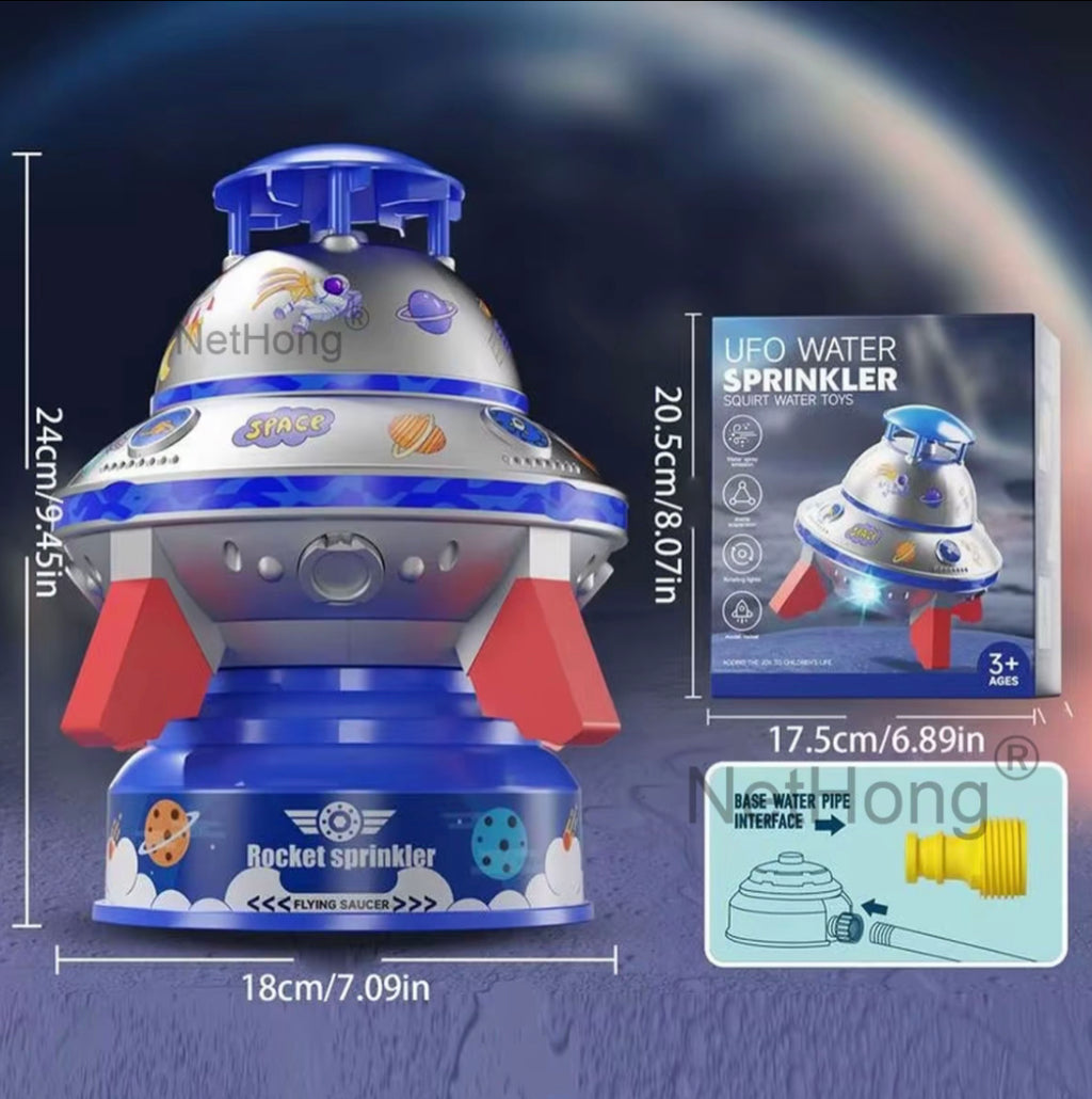 Kids UFO Rocket Water Sprinkler