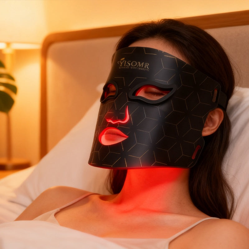 LED rouge et bleu lumière acné-suppression masque faciale dispositif de beauté pour usage domestique