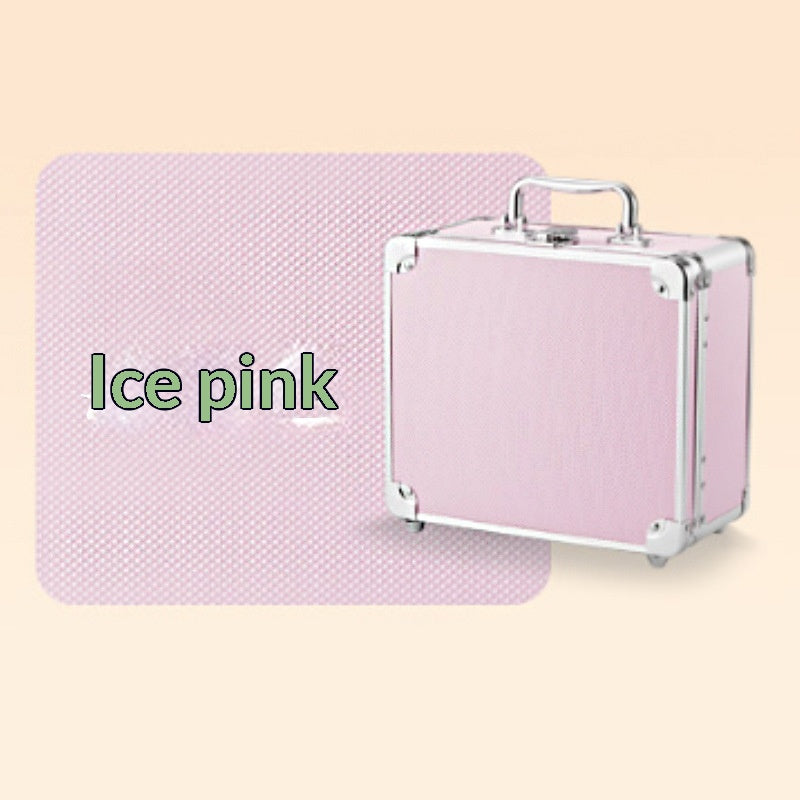 Boîtier cosmétique de grande capacité avec éclairage magnétique et rangement miroir