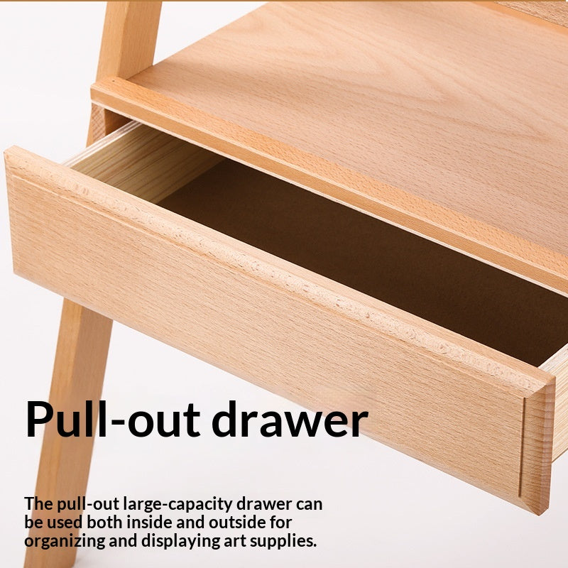 Art spécifique Beechwood Tiroir Easel pliable