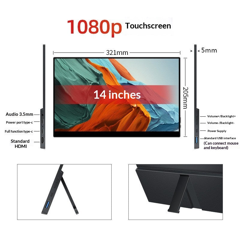 Écran d'extension de téléphone de moniteur portable Ordinateur portable écran secondaire