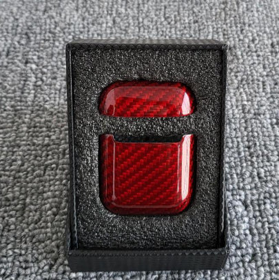 Boîtier de protection en fibre de carbone Casque Bluetooth sans fil Boîtier de protection en fibre de carbone