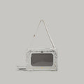 Sac transdermique monoplace Retro Transparent Petit sac carré