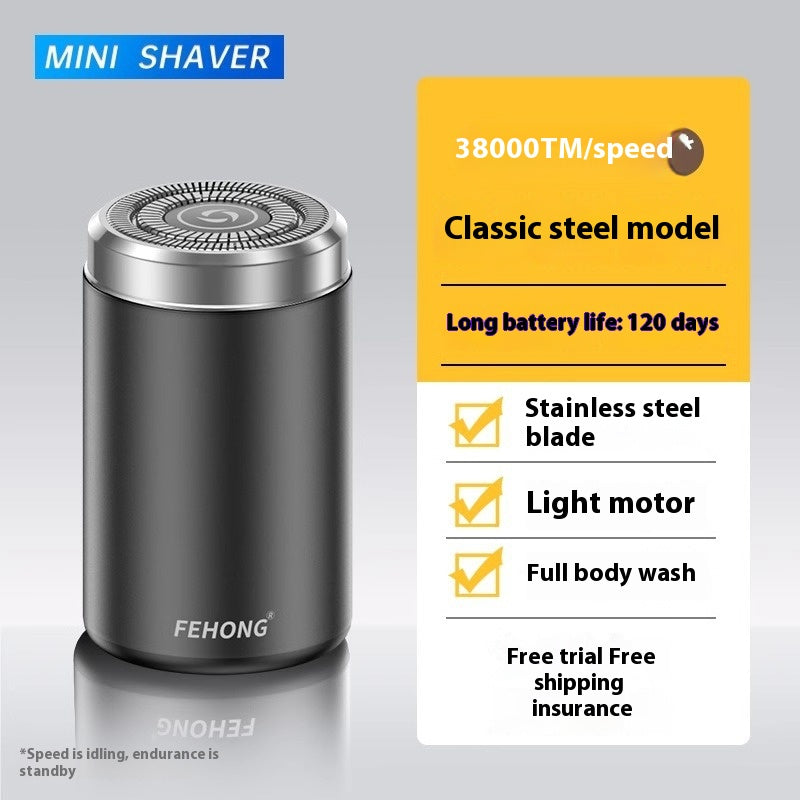 Mini Entièrement lavable Lame Portable Super Clean Rasoir Électrique Homme