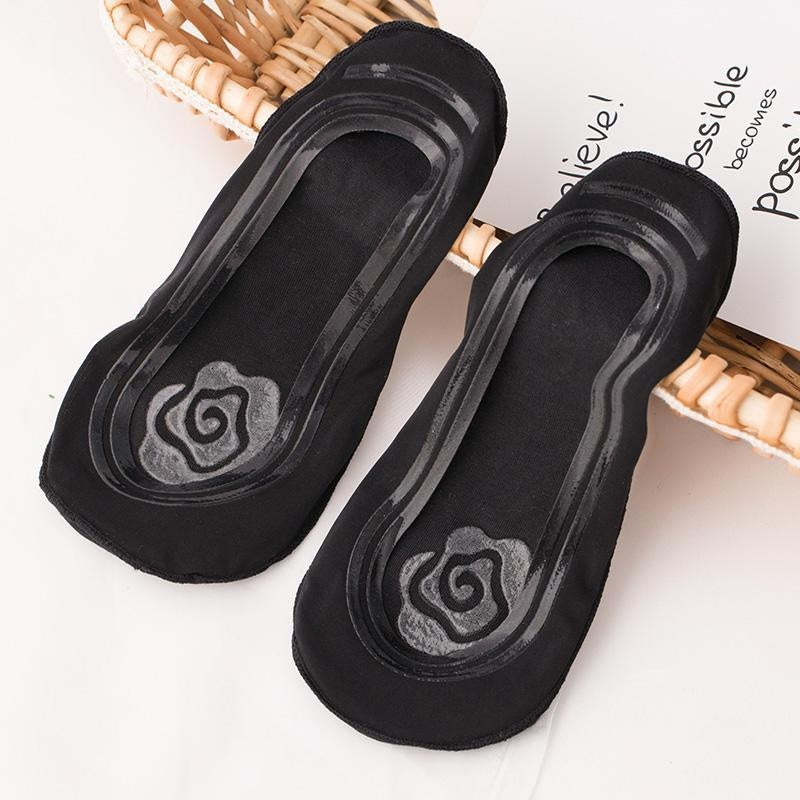 Chaussettes minces antidérapantes en silicone