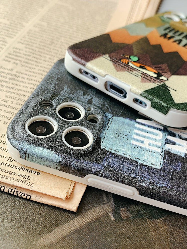 Tide marque Camouflage emboîté couple téléphone portable Case