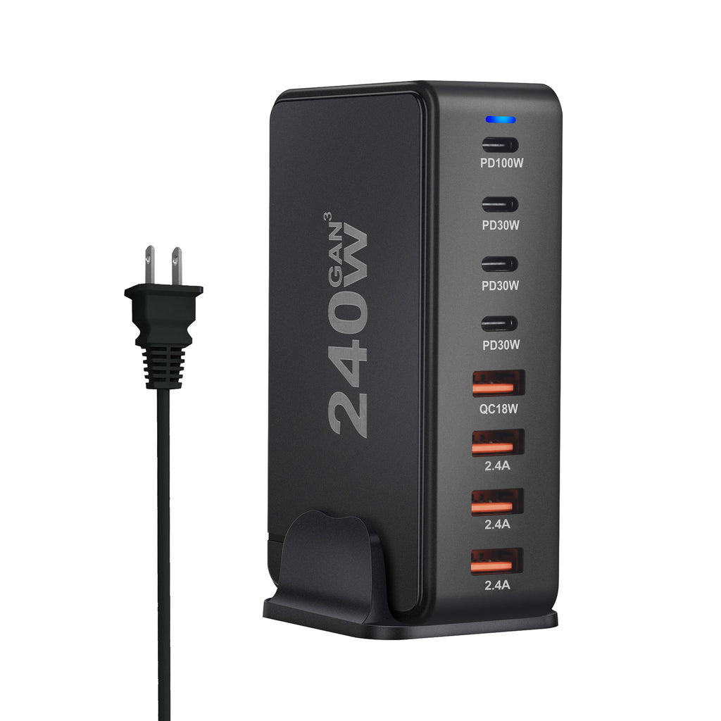 Chargeur PD Gallium Nitride Bureau 240W