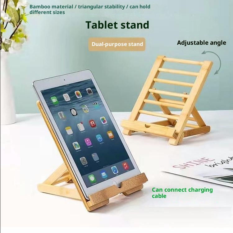 Support de téléphone de bureau Bamboo Tablet Angle réglable