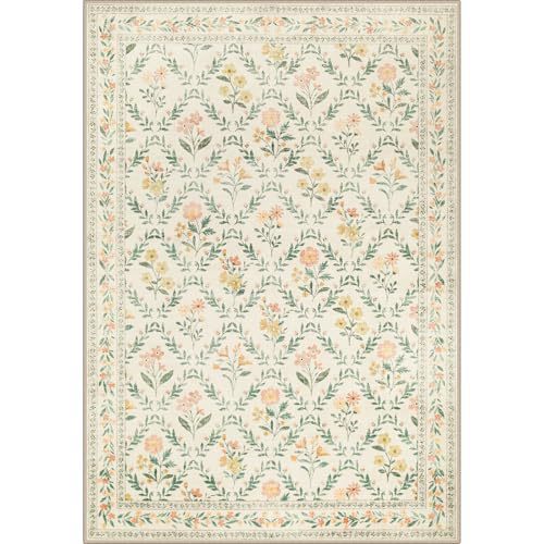 Rug vintage de style américain pour le salon non-dérapant et résistant aux taches
