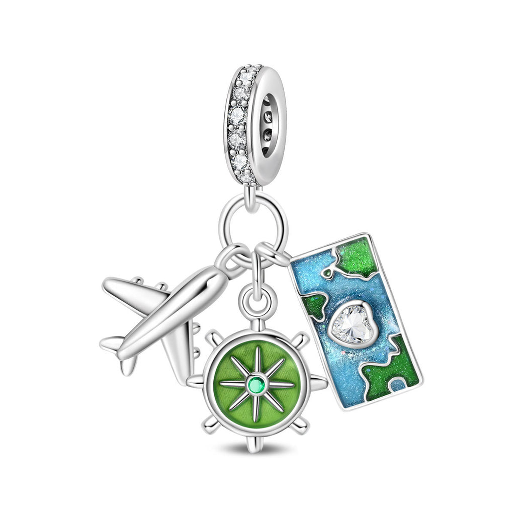 Valise d'avion World Travel Bricolage pendentif perles Accessoires