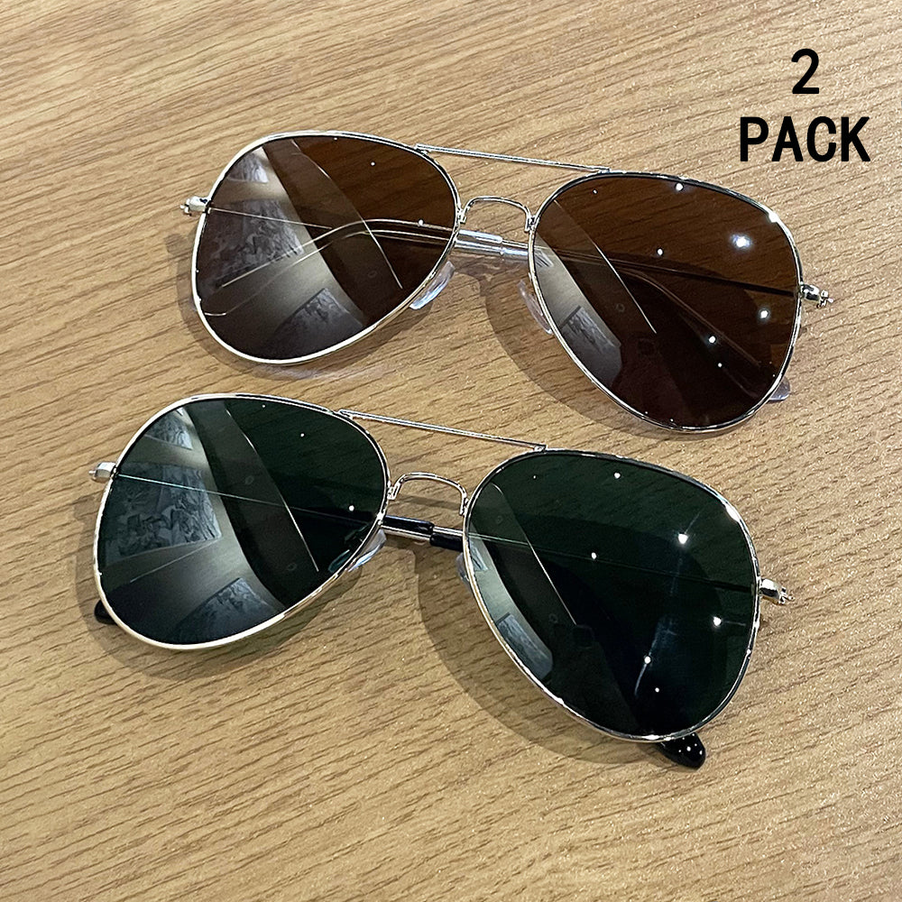 2 paires de Lunettes de soleil Crapaud Pilot Classic