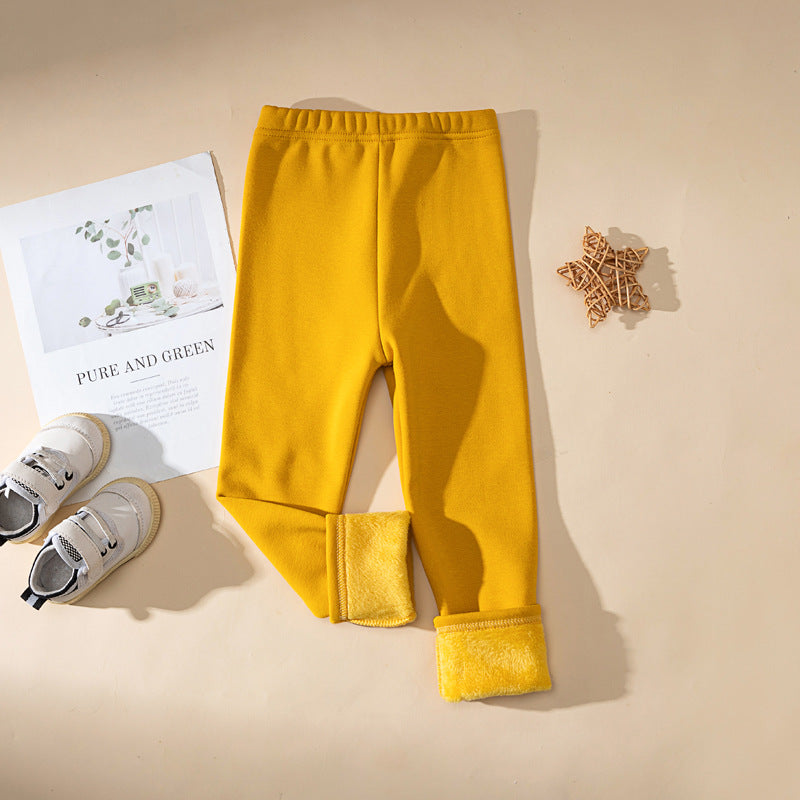 Pantalons d'enfants d'une épaisseur extra-faible doublés de polaire