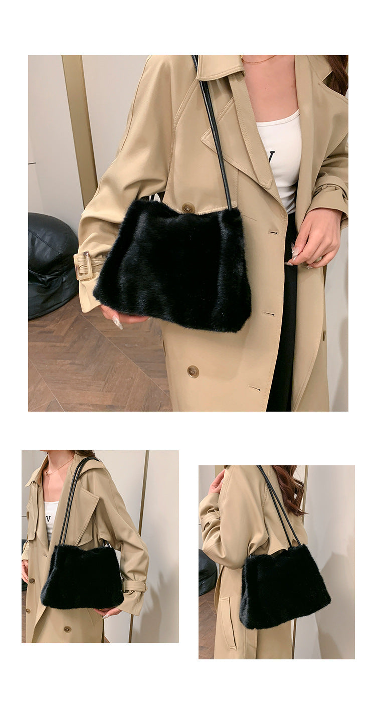 Sac en peluche Milan Mink pour l'automne Et l'hiver