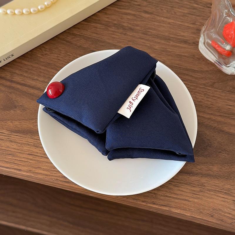 Placage de cheveux bleu Polka-Dot Triangle pour les femmes