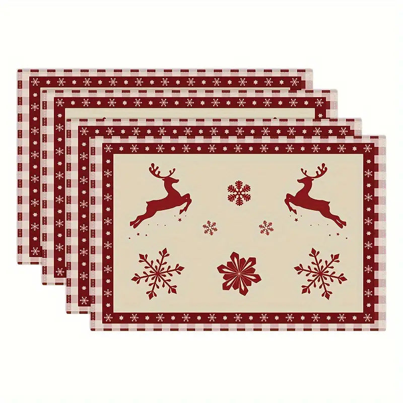 Fête de Noël Placemat Ustensiles de cuisine ménager