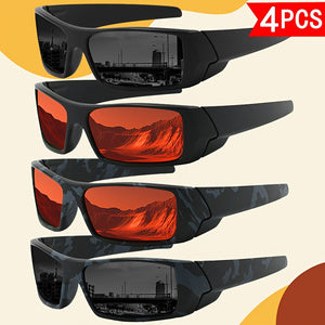 Ensemble de Lunettes de soleil 4 PCS Polarized Sport pour hommes