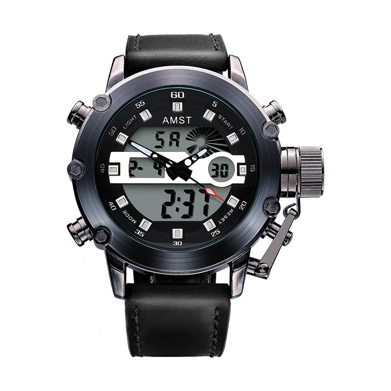 Montre électronique multifonctionnelle Casual Sports pour hommes