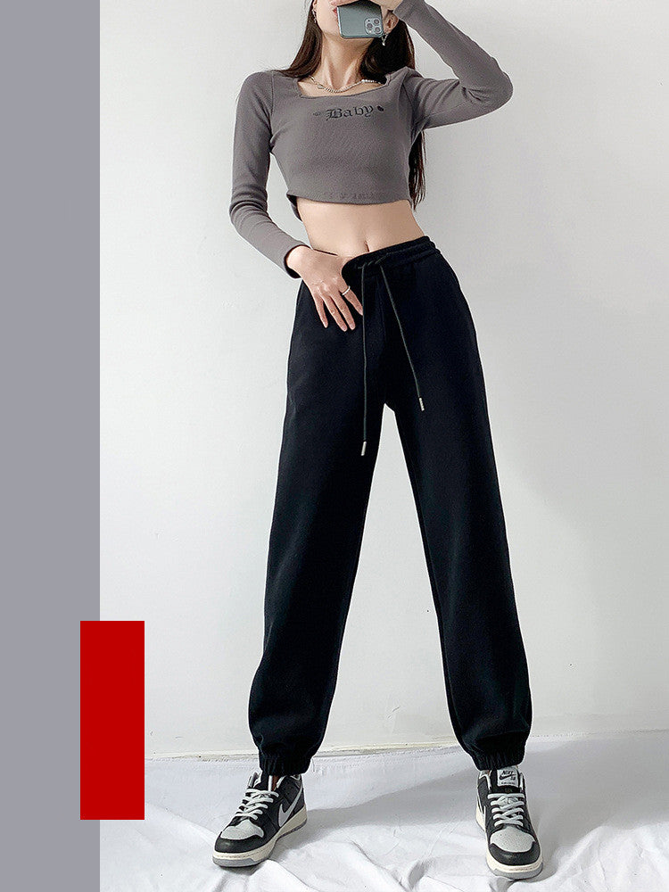 Pantalons de legging occasionnels loose mince pour femmes