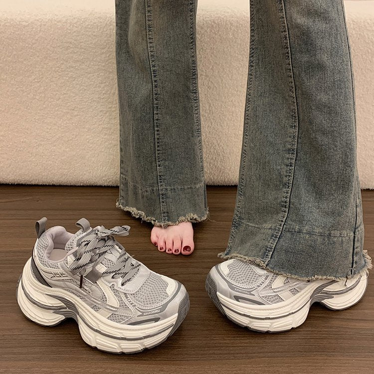 Chaussures Petit Épaisseur Soled Papa pour Femmes