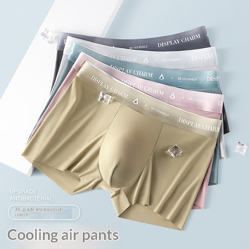 Ice-silk Seamless Mens Underwearice-cool Smooth Et Skin-friendly