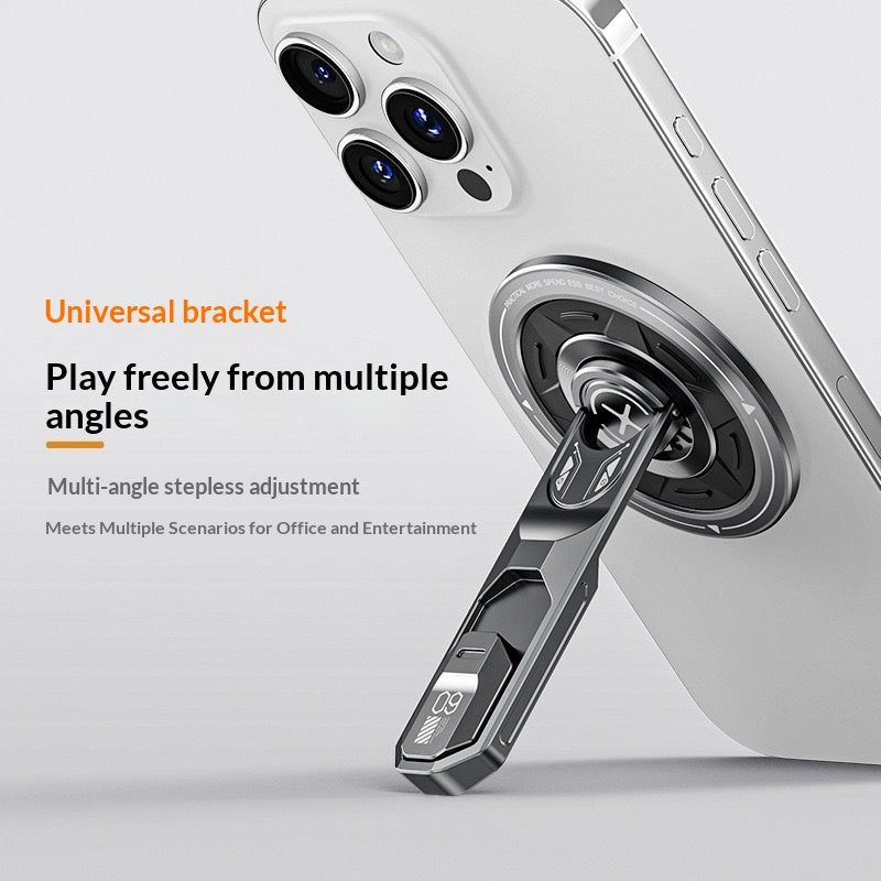 Magnetic, playable, anti-stress, foldable metal stand