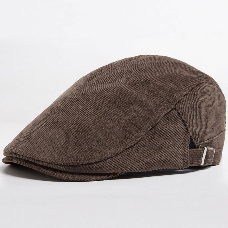Corduroy d'automne et d'hiver avec deux chapeaux