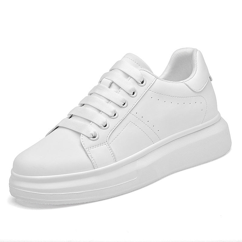 Sneakers en couleur unie et épaisse Hommes Chaussures Casual