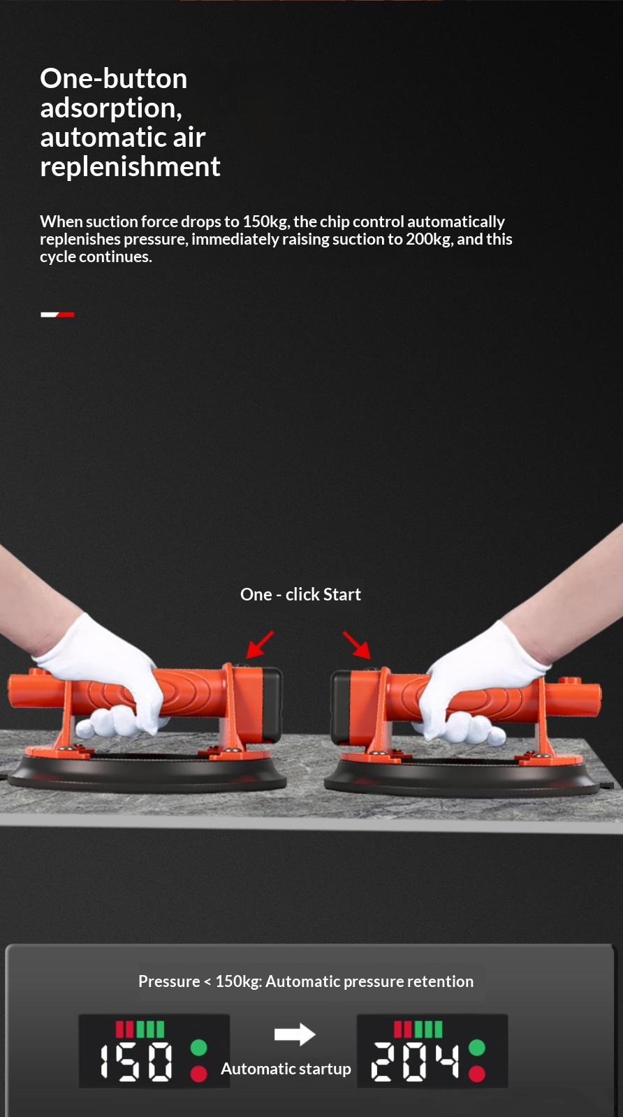 2 packs de ventouses électriques en verre