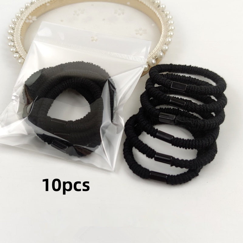 Simple haute élastique bande de cheveux pour les femmes cheveux bandes de cheveux en cuir plus petit