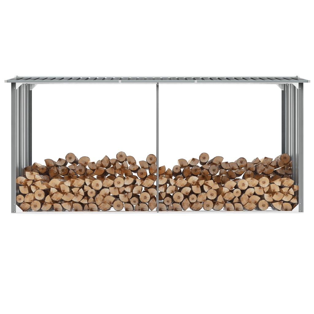 Stockage de bois de chauffage en acier galvanisé 330 x stockage de bois de chauffage