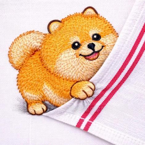 Serviettes de cuisine Broderie animale
