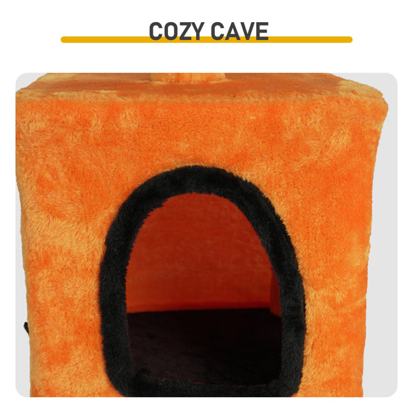 Arbre de chat d'Halloween de 39.4 pouces
