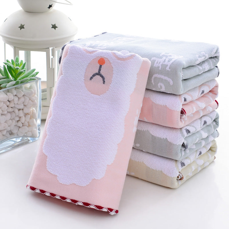 Pure cotton towel for home use, soft and highly absorbent