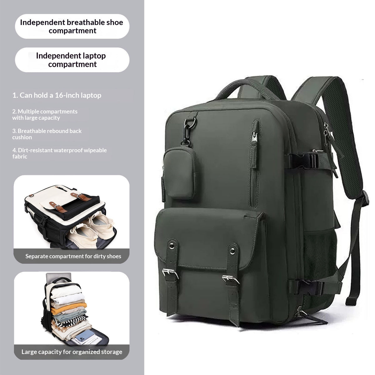 Large Capacity Student Travel Laptop Backpack