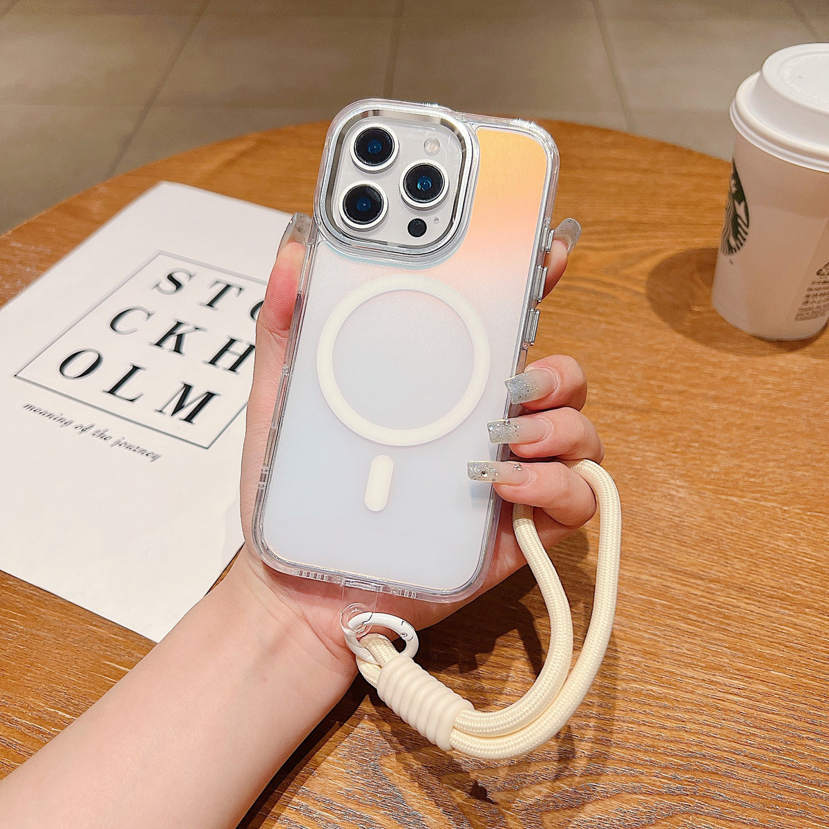 Étui de téléphone Chameleon Ombre Léger Tout inclus résistant à la chute transparent