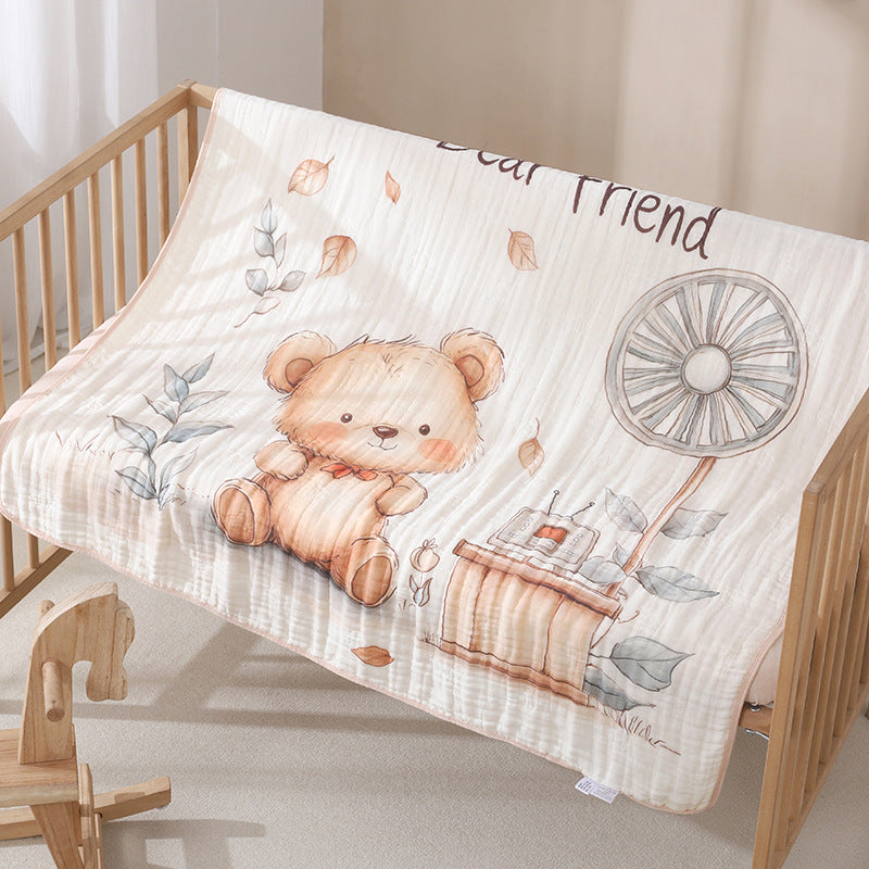 Couverture pour bébé en coton cartoon d'une pièce