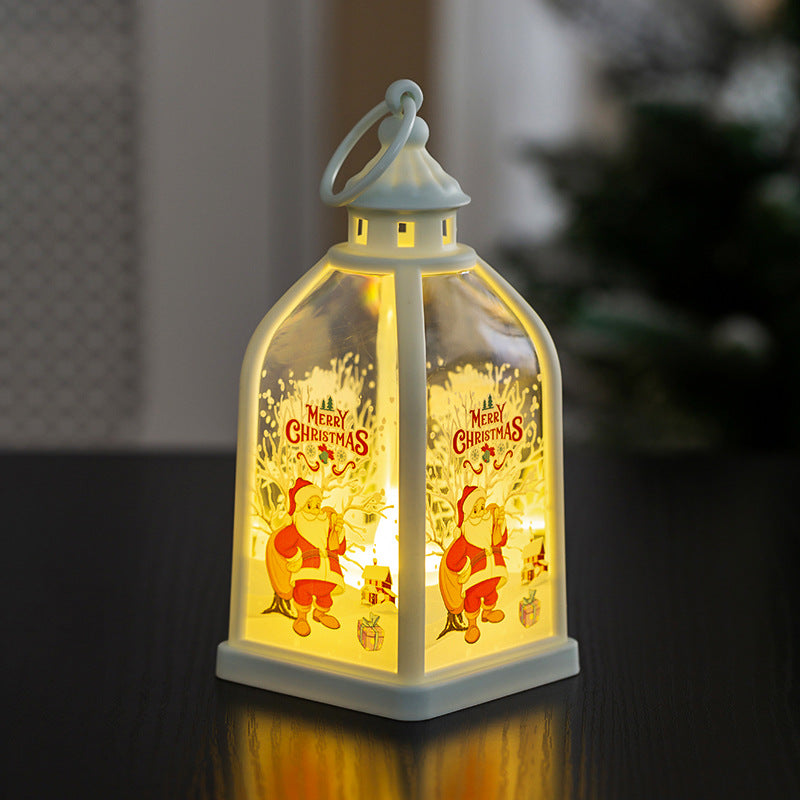 Décoration de Noël Portable lumière de nuit lumineuse Fenêtre cadeau de Noël