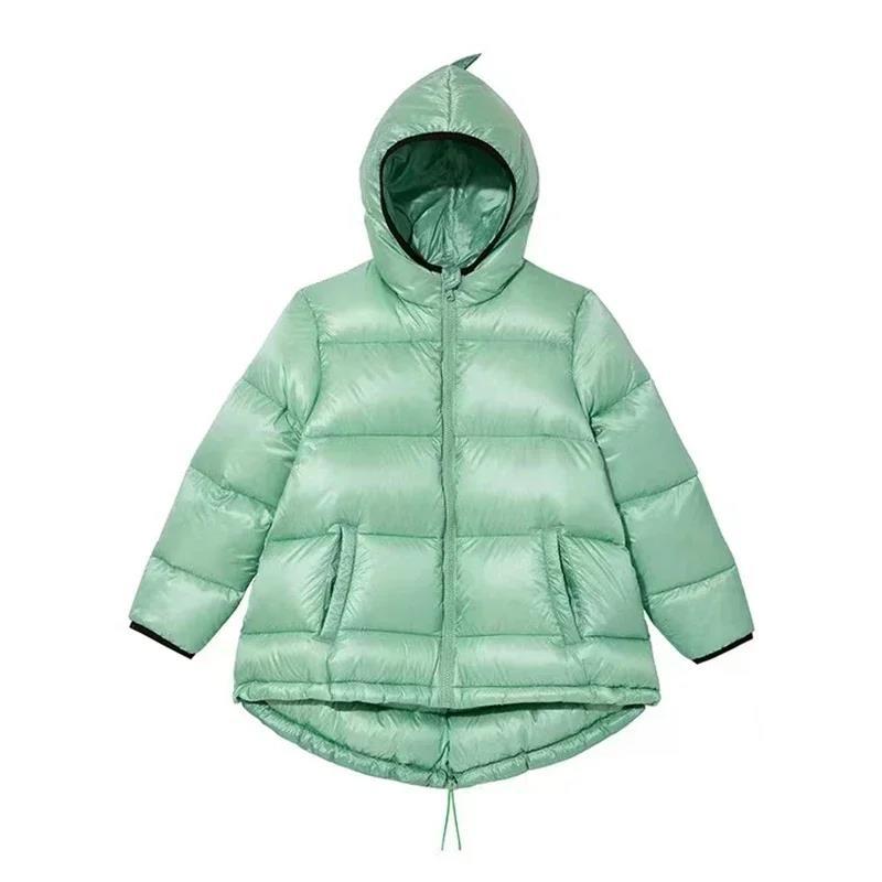 Veste à capuche pour enfants Solid Color Down