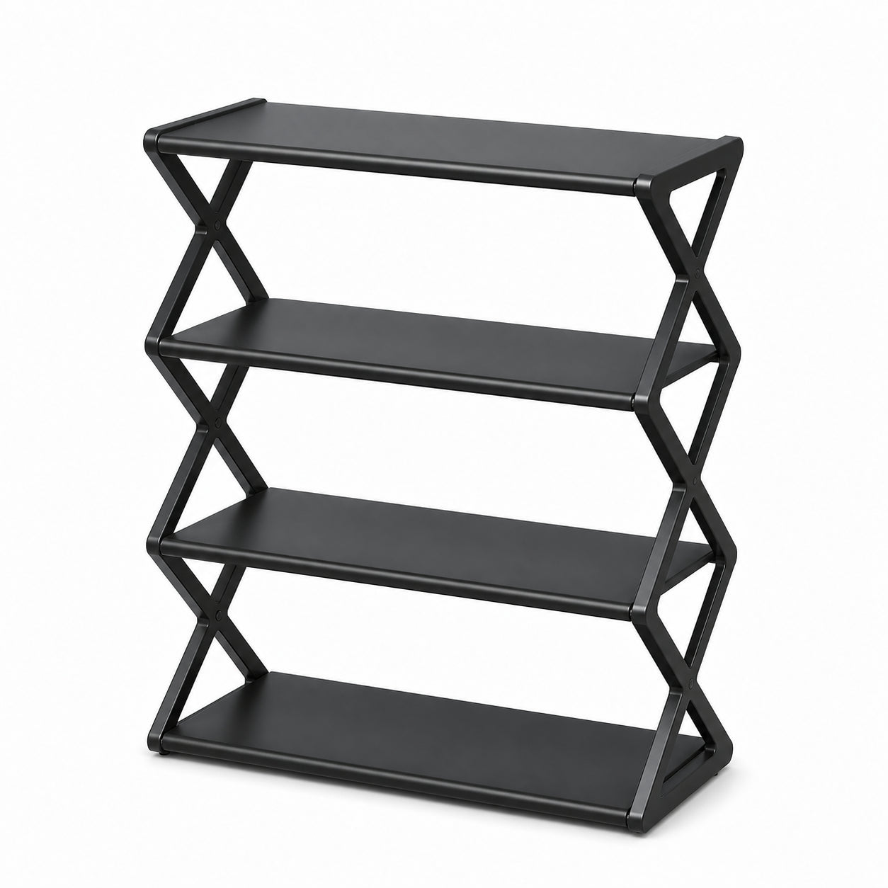 Raquette à quatre rangées de chaussures Narrow - Organisateur de chaussures simple pour la maison