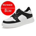 Été Invisible Hauteur Augmentation Chaussures Homme 8cm Respirant Platform Sports