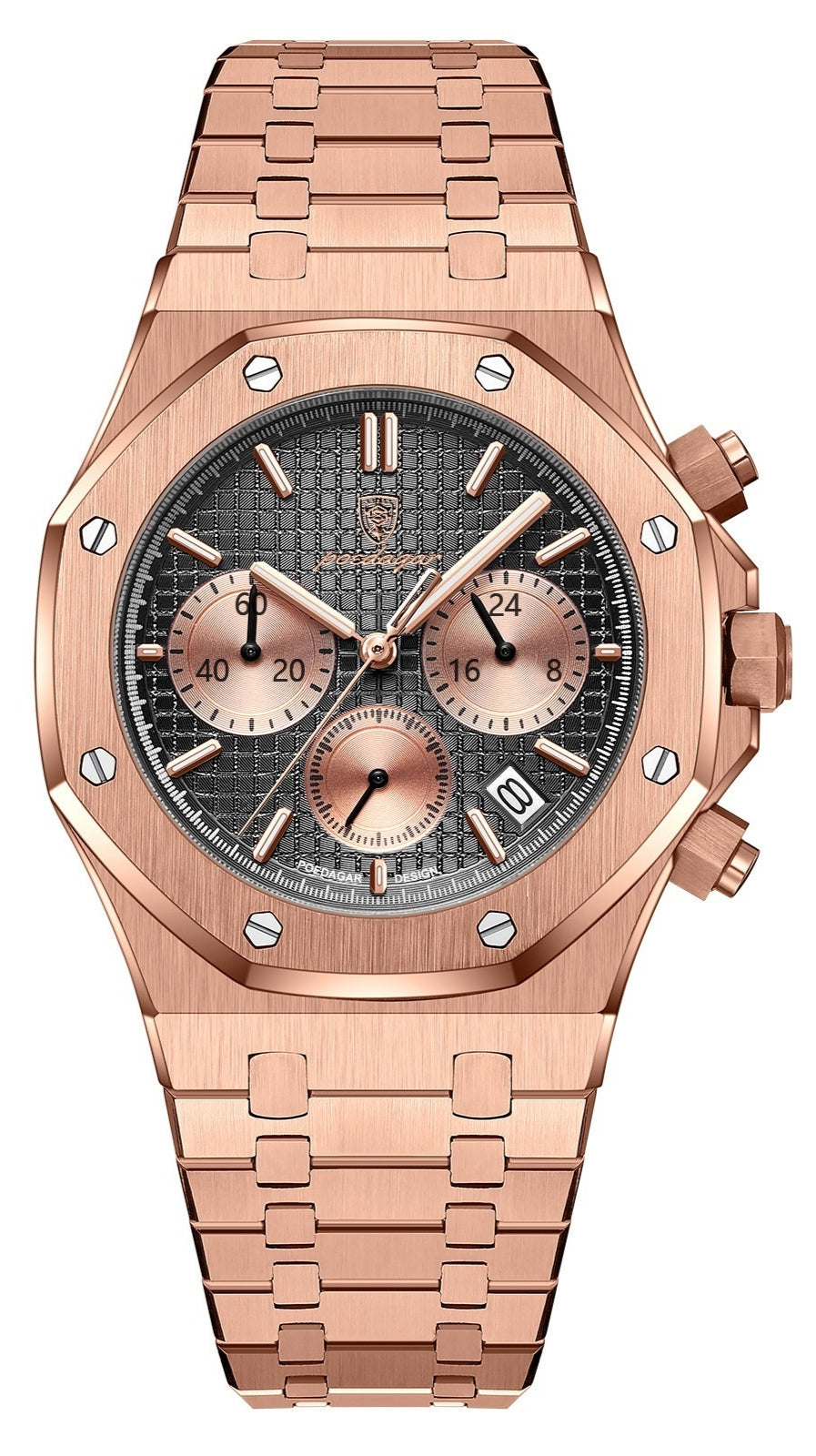 Montre Quartz homme multifonctionnelle Trendy Watch
