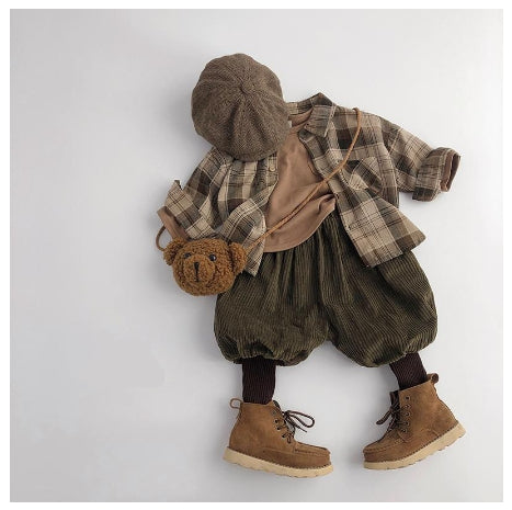 Manteau de printemps élégant et chemise pour enfants
